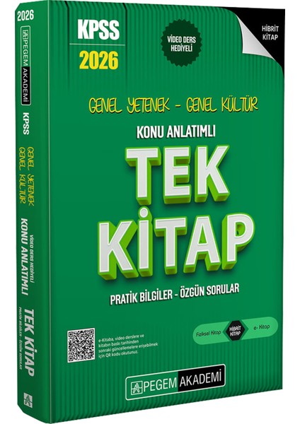 2026 KPSS GYGK Konu Anlatımlı Tek Kitap-Ezberbozan 3000 Soru Bankası-Çözümlü 10 Deneme-Akıl Yürütme(Sözel Sayısal Yetenek)-Paragraf-Çözümlü 3 Deneme Hediye