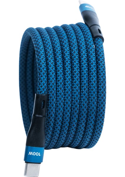 Bmcc-05 Usb-C-C Manyetik Kablo – 1.5 m, 100 W Süper Hızlı Şarj