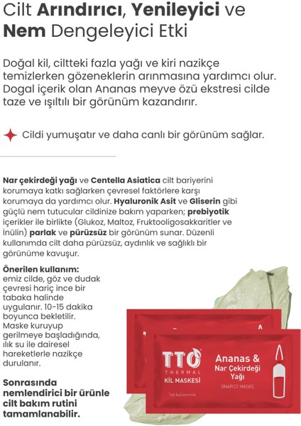 Thermal Kil Maskesi Canlandırıcı Etkiyle Cilt Bakımı 12 Adet Farklı Maske Seçeneği fiyatları