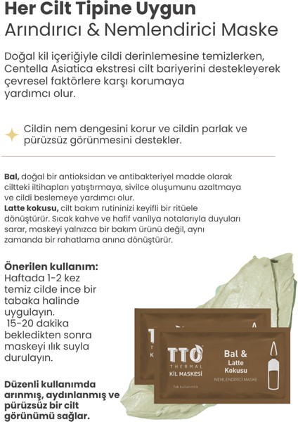 Thermal Kil Maskesi Canlandırıcı Etkiyle Cilt Bakımı 12 Adet Farklı Maske Seçeneği fırsatları