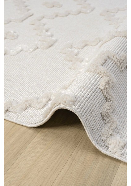 Krem Renk Modern Dokuma Halı Yolluk Antre Oturma Odası Salon Mutfak Halısı modelleri