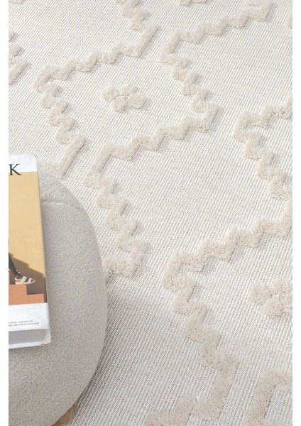 Krem Renk Modern Dokuma Halı Yolluk Antre Oturma Odası Salon Mutfak Halısı fırsatları