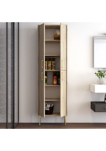 Variant Berlin A Çok Amaçlı Dolap - Traverten / Altın fiyatları