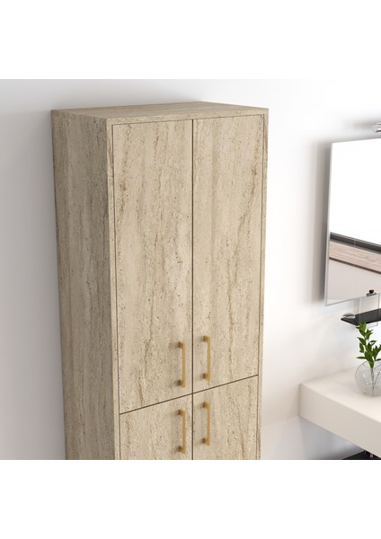Variant Berlin A Çok Amaçlı Dolap - Traverten / Altın fırsatları