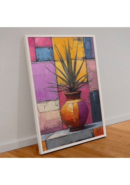 1000 Parça Puzzle Saksıda Agave Bitkisi Modern Sanat