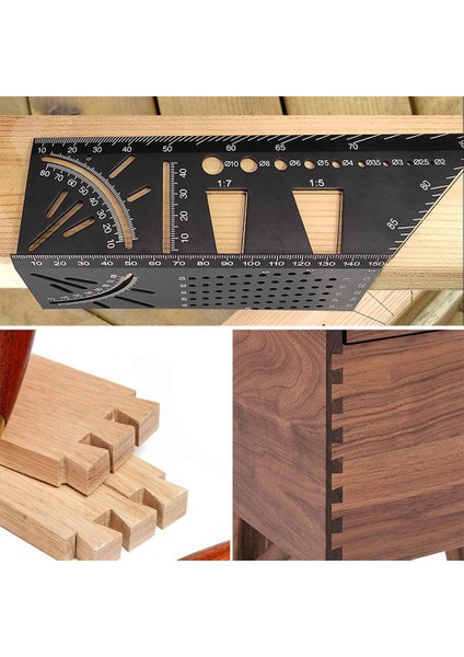 Alüminyum 3D Açılı Işaretleme Gönyesi 150 Mm. indirimleri