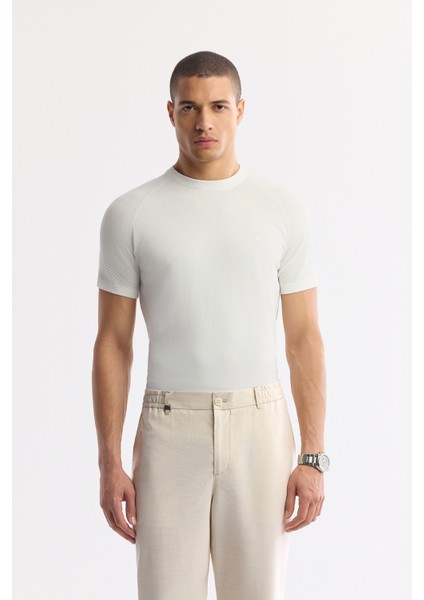 Erkek Bej Yandan Cepli Beli Lastikli Soft Touch Comfort Slim Fit Pantolon A51Y3217