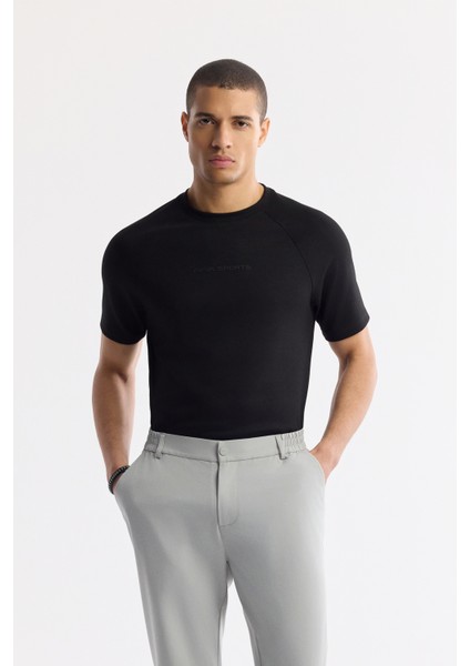 Erkek Açık Gri Slim Fit Beli Lastikli Bi Stretch Kumaş Pantolon A51y3077