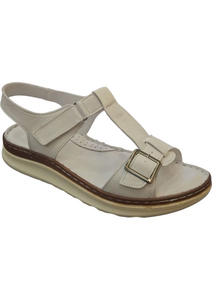 1708 Hakiki Deri Kadın Sandalet