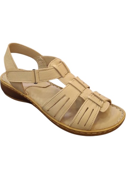 034 Hakiki Deri Kadın Sandalet