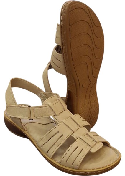 034 Hakiki Deri Kadın Sandalet indirimleri