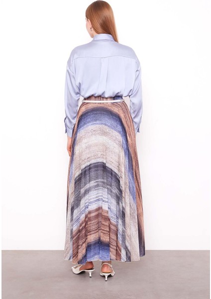 Mavi Batik Desen Etek fırsatları