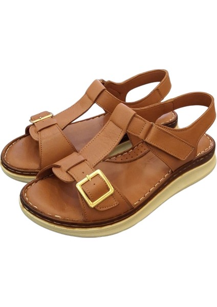 1708 Hakiki Deri Kadın Sandalet modelleri