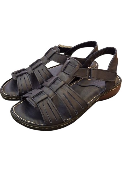 034 Hakiki Deri Kadın Sandalet modelleri
