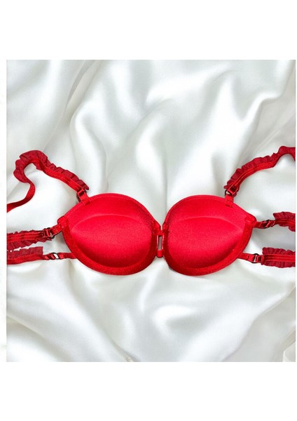 Fırfırlı Destekli ve Dolgulu Sütyen Takımı fiyatları