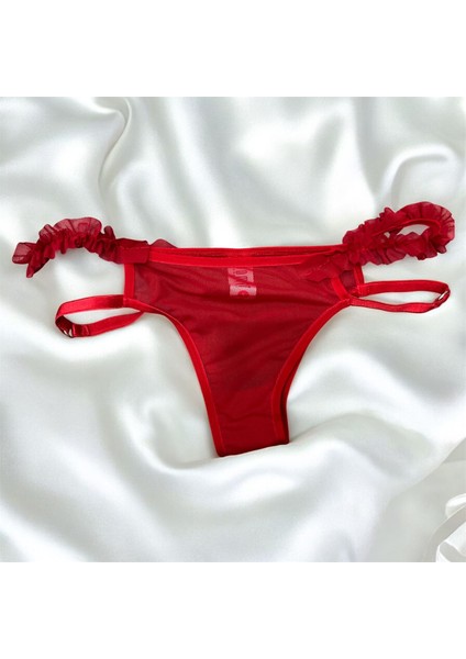 Fırfırlı Destekli ve Dolgulu Sütyen Takımı fırsatları