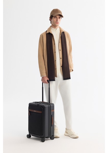 Erkek Bej Klasik Yaka Çıtçıtlı Süet Deri Dokulu Mevsimlik Comfort Fit Mont A42Y6090 indirimleri