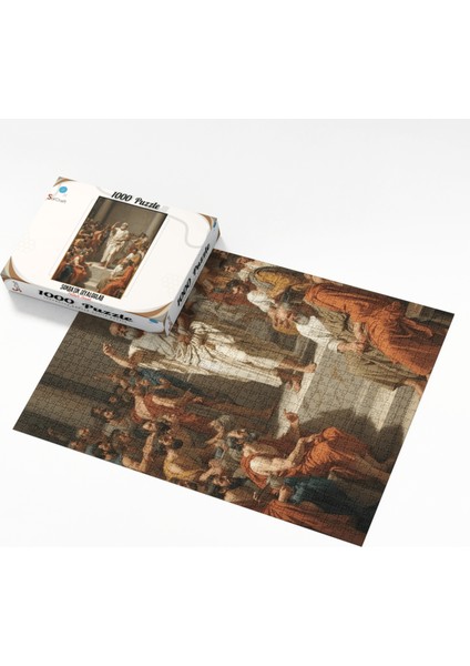 1000 Parça Puzzle Yunan Dönemi Sanat Eseri, Antik Felsefe Temalı Sokratik Diyaloglar modelleri