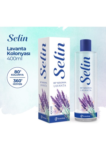 Parfümlü Kolonya Lavanta 400 Ml 3'Lü Set fiyatları