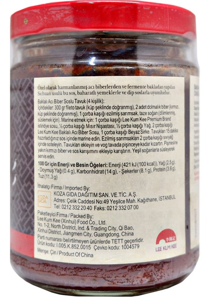 Toban Djan - Baklalı Acı Biber Sosu 226 gr modelleri