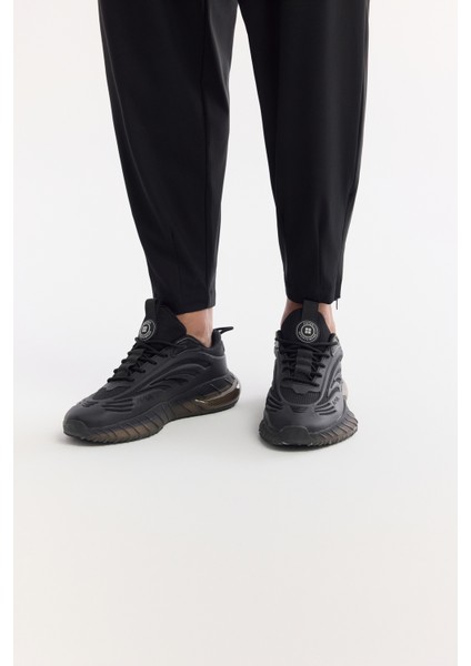 Erkek Siyah Esnek Taban Sneaker A41y8020