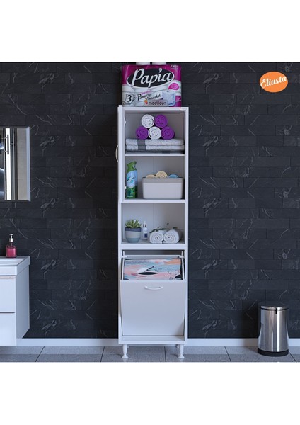 Mutfak Dolabı Kirli Çamaşır Dolabı Düşer Kapaklı Sepetli Banyo Dolabı modelleri
