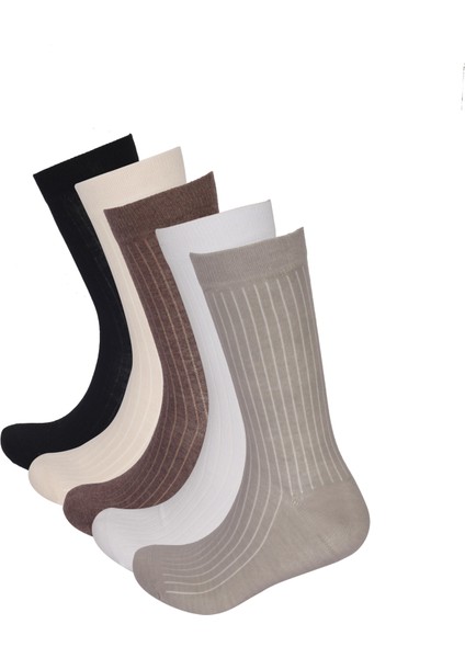 5'li Paket Unisex Soket Çorap Çok Renkli modelleri