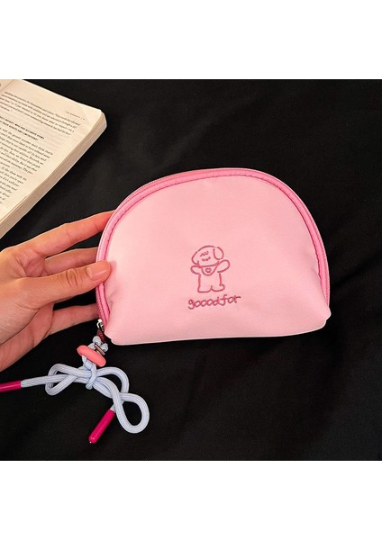 Makaron Ins Tarzı Taşınabilir Kozmetik Çantası, Kız Gibi Kalp, Öğrenci Kozmetik Saklama Çantası, Dışarı Çıkarken Taşınabilir Makyaj Çantası (Yurt Dışından)