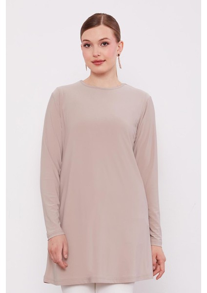 Bej Uzun Kollu Sandy Içlik