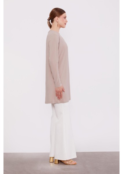 Bej Uzun Kollu Sandy Içlik modelleri