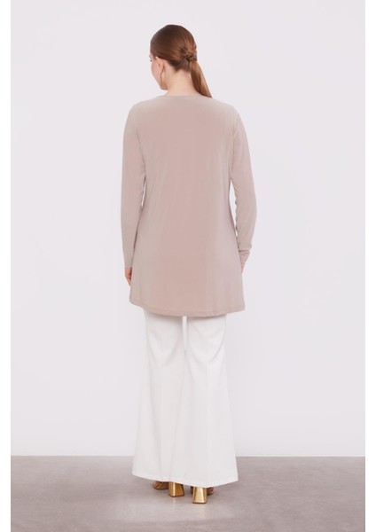 Bej Uzun Kollu Sandy Içlik indirimleri