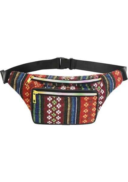 Etnik Stil Açık Hava Spor Bel Çantası 34X15CM (Yurt Dışından) fiyatları