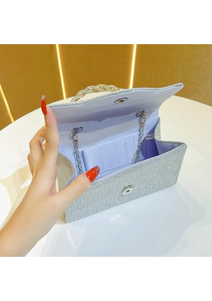 Yapay Elmaslı Gece Çantası Kadın Çantası Parlak Çanta (Yurt Dışından) modelleri