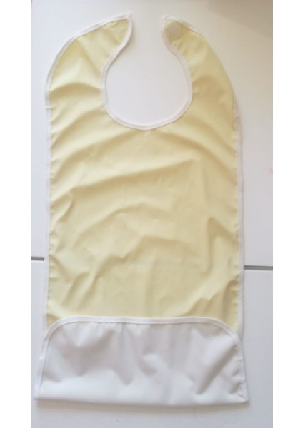 1 Adet Yıkanabilir Cepli Hasta Mama Önlüğü Bordo, Sarı, Gri