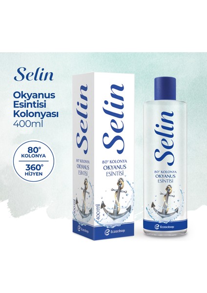 Parfümlü Kolonya Okyanus Esintisi 400 ml - 3'lü Set fiyatları