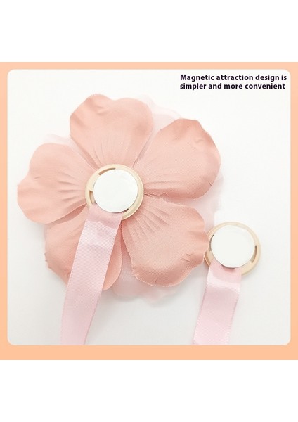 Manyetik Perde Tiebacks Çiçekli Dekoratif Tiebacks Yatak Perdesi Toplama (Yurt Dışından) fiyatları