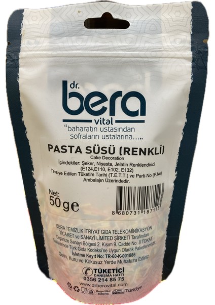 Pasta Süsü (Renkli) 50 gr fiyatları