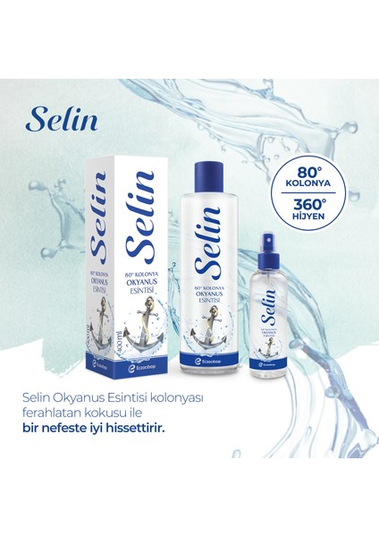 Parfümlü Kolonya Okyanus Esintisi 400 ml - 3'lü Set