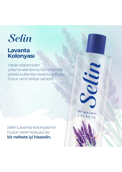 Parfümlü Kolonya Lavanta 400 Ml 4'Lü Set fırsatları