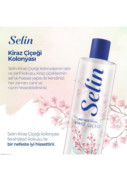Parfümlü Kolonya Kiraz Çiçeği 400 ml - 4'Lü Set fırsatları