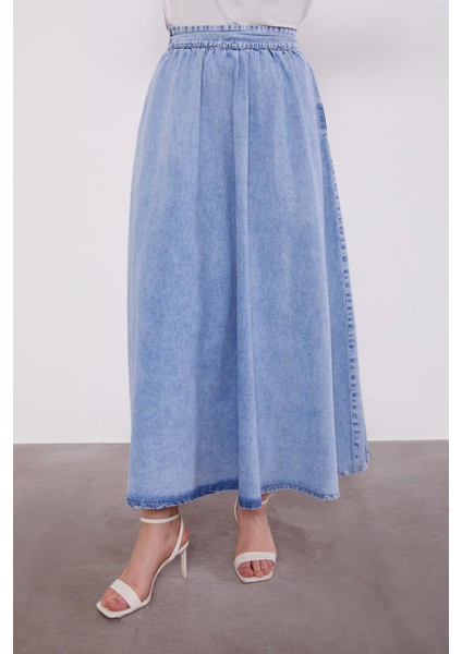 Buz Mavisi Kot Etekli Takım indirimleri