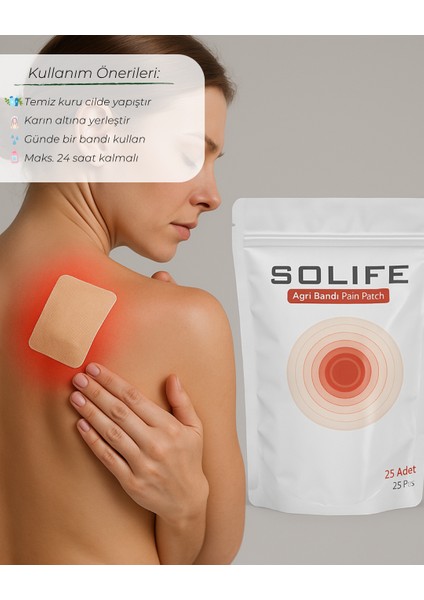 Transdermal Patch Acı Azaltma Bandı 25 Adet modelleri