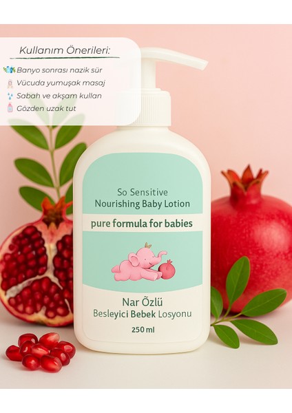 Nar Özlü Besleyici Bebek Losyonu 250 ml modelleri