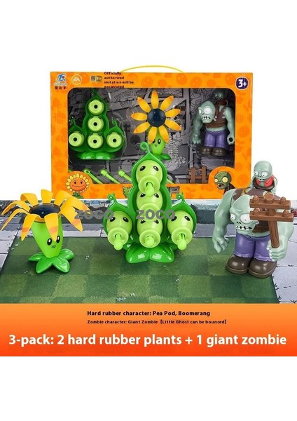 Plants Vs Zombies Oyuncak Hediye Seti Çocuk Erkek Vinil Karikatür Bebekler El Yapımı Modeller Set (Yurt Dışından)