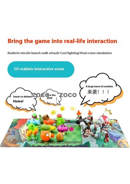 Plants Vs Zombies Oyuncak Hediye Seti Çocuk Erkek Vinil Karikatür Bebekler El Yapımı Modeller Set (Yurt Dışından) fiyatları