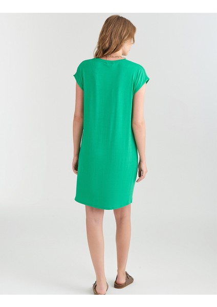 Kısa Kollu Midi Örme Plaj Elbisesi fiyatları