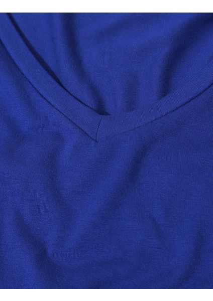 Kısa Kollu Midi Örme Plaj Elbisesi