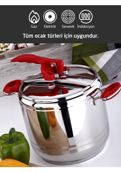Esila 5,0 lt Düz Düdüklü Tencere (Ø20)