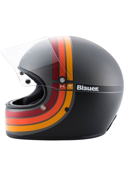 Blauer 80S 06 Kapalı Retro Motosiklet Kaskı Titanyum fiyatları