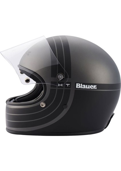 Blauer 80S 06 Kapalı Retro Motosiklet Kaskı Titanyum Mat Siyah fiyatları